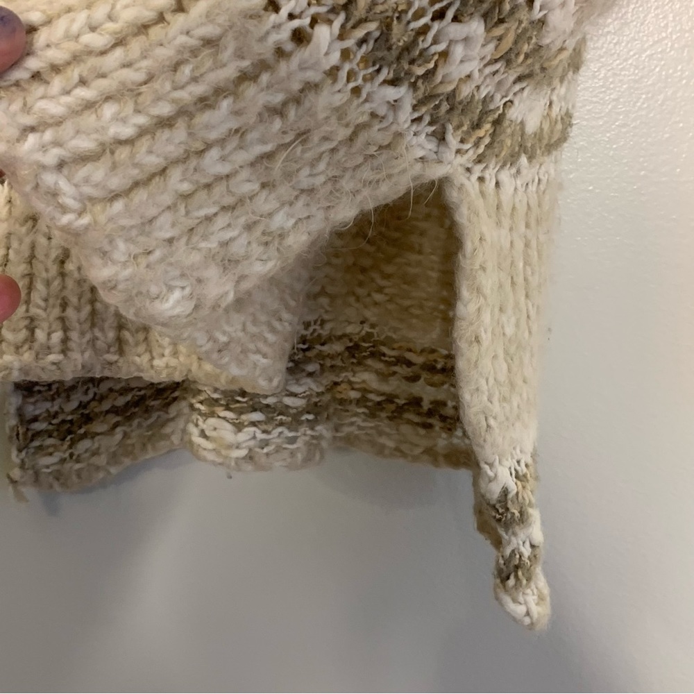 Free People Linus Loose Knit Striped Sweater size XS - Picture 6 of 6